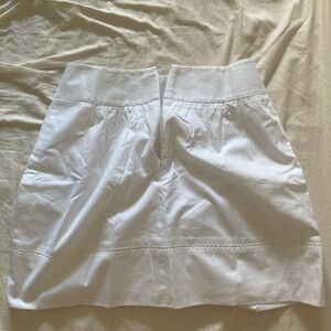 Loft cotton white skirt